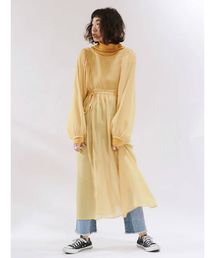 Ungrid | デザインギャザーシフォンワンピース(ワンピース)