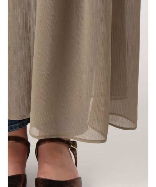 Ungrid（アングリッド）の「デザインギャザーシフォンワンピース（ワンピース・レディース・カーキ/イエロー・FREE）」の5枚目の写真