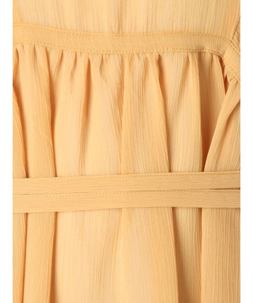 Ungrid（アングリッド）の「デザインギャザーシフォンワンピース（ワンピース・レディース・カーキ/イエロー・FREE）」の3枚目の写真