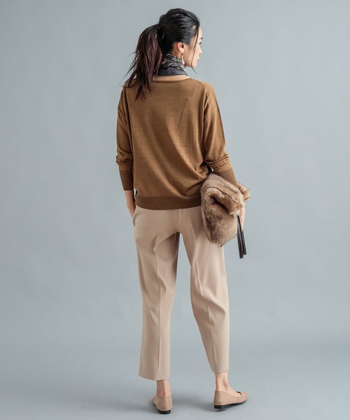 RIVE DROITE（リヴドロワ）の「【XS～Lサイズ】シガレットパンツ（その他パンツ・レディース・ベージュ/ネイビー・SMALL/MEDIUM/LARGE/X-SMALL）」の6枚目の写真