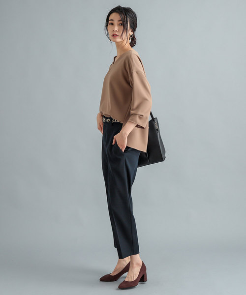 RIVE DROITE（リヴドロワ）の「【XS～Lサイズ】シガレットパンツ（その他パンツ・レディース・ベージュ/ネイビー・SMALL/MEDIUM/LARGE/X-SMALL）」の8枚目の写真