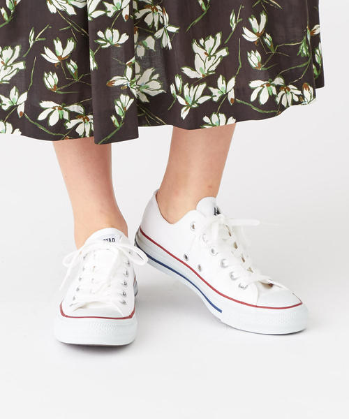 CONVERSE ALL STAR（コンバースオールスター）の「CONVERSE ALL STAR OX / コンバース / オールスター / ローカット（スニーカー・レディース・ホワイト/ブラック/その他1・4.5/5/5.5/4）」の2枚目の写真