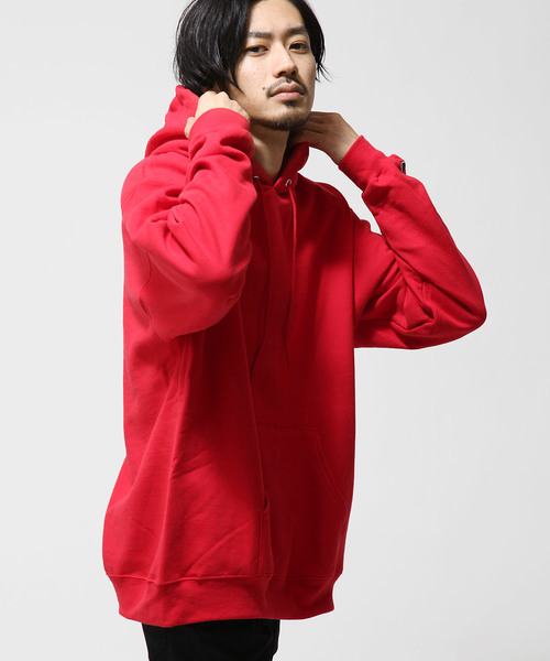 Champion(チャンピオン)の「【Champion】 プルオーバーパーカー/ビッグパーカー(パーカー・メンズ・ブラック/マルーン/ブルー系その他/ダークグリーン/レッド系その他/ロイヤルブルー/レッド/レッド系その他2/オレンジ/シルバーグレー/ホワイト/ネイビー/シルバー/ブルー系その他2/ゴールド・MEDIUM/LARGE/SMALL/X-LARGE)」の9枚目の写真