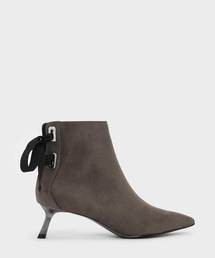 スラントヒールアンクルブーツ / Slant Heel Ankle Boots