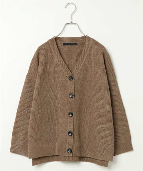 VENCEEXCHANGE(ヴァンスエクスチェンジ)の「片畦ニットカーディガン(カーディガン/ボレロ・レディース・アッシュグレー/モカ・M)」の2枚目の写真