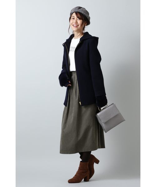 NATURAL BEAUTY BASIC（ナチュラルビューティーベーシック）の「センターメタルハンドルショルダー（ショルダーバッグ・レディース・ブラック/ピンク/ガンメタ・ﾌﾘ-）」の11枚目の写真