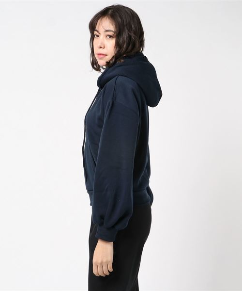 KOBE LETTUCE（コウベレタス）の「選べる2タイプ裏起毛バルーンスリーブスウェットプルオーバートップス＊レディース/トレーナー/パーカー[C3526]神戸レタス（パーカー・レディース・ブラック/パープル/ネイビー/グレー/オフホワイト/モカ/ホワイト系その他/ブラック系その他/グレー系その他/ブラウン系その他/ブルー系その他/パープル系その他/キャメル/イエロー系その他・FREE）」の15枚目の写真