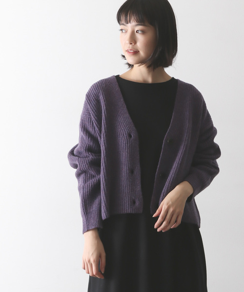 かぐれ(カグレ)の「畦ショートカーディガン(カーディガン/ボレロ・レディース・パープル/レッド・FREE)」の2枚目の写真
