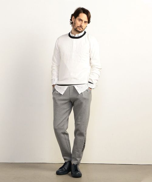 ARMANI EXCHANGE(アルマーニエクスチェンジ)の「【A|Xアルマーニ エクスチェンジ】フロントロゴ コットンニット(ニット/セーター・メンズ・ホワイト/ネイビー・LARGE/MEDIUM/SMALL/X-LARGE/X-SMALL)」の7枚目の写真