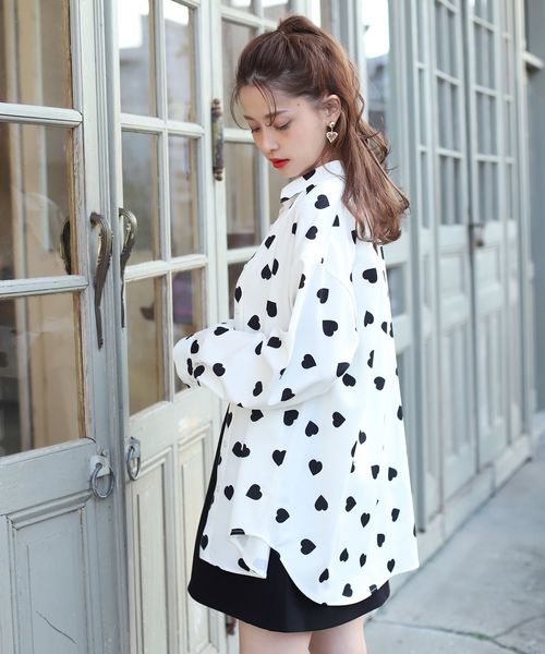 one after another NICE CLAUP（ワンアフターアナザーナイスクラップ）の「プリントビッグシルエットシャツ（シャツ/ブラウス・レディース・ホワイト系その他/ブラウン系その他/ベージュ系その他/チェック・FREE）」の20枚目の写真