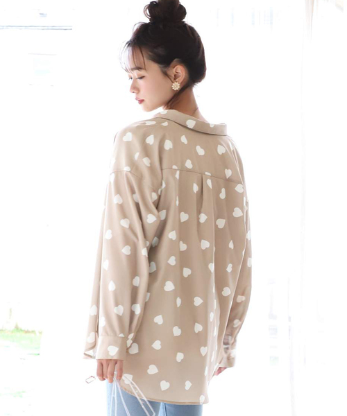 one after another NICE CLAUP（ワンアフターアナザーナイスクラップ）の「プリントビッグシルエットシャツ（シャツ/ブラウス・レディース・ホワイト系その他/ブラウン系その他/ベージュ系その他/チェック・FREE）」の22枚目の写真