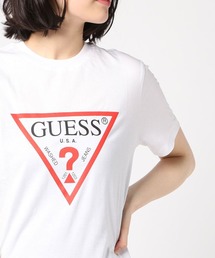 Guess | GUESSトライアングルロゴ 半袖Tシャツ(Tシャツ/カットソー)