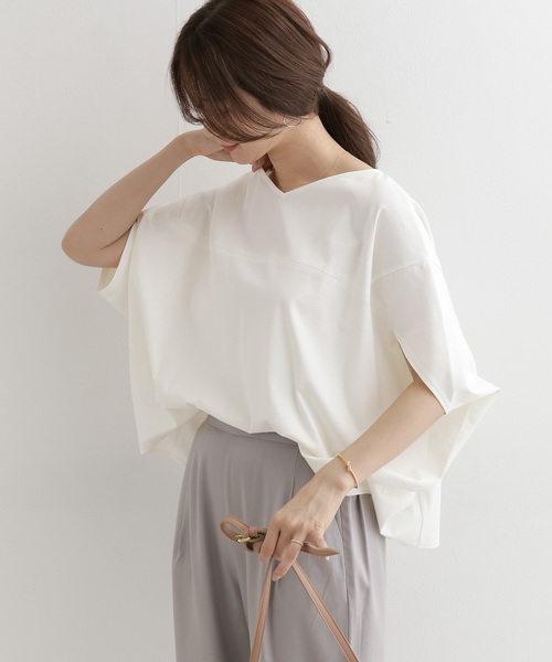 URBAN RESEARCH DOORS(アーバンリサーチドアーズ)の「ワイドスリーブプルオーバー(Tシャツ/カットソー)」|オフホワイト