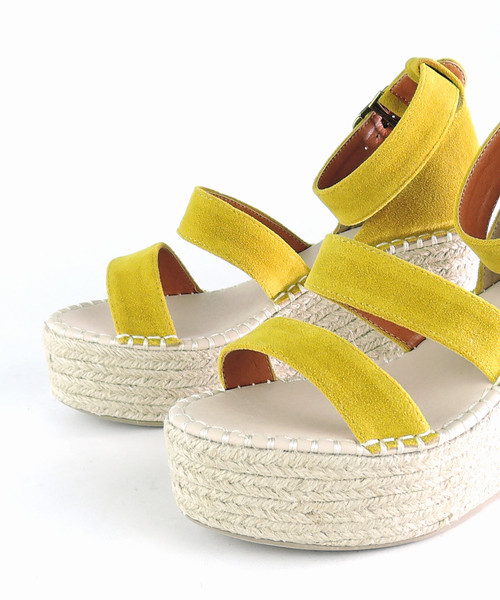 minia（ミニア）の「ジュートウェッジエスパサンダル/厚底サンダル　□（サンダル・レディース・ブラック/ブラウン/イエロー・S/M/L/LL）」の21枚目の写真