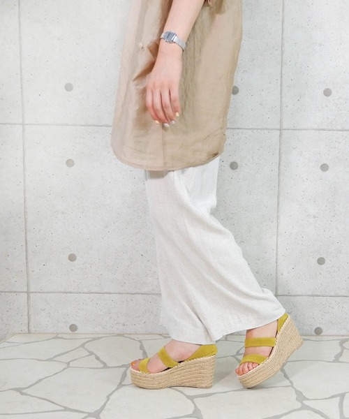 minia（ミニア）の「ジュートウェッジエスパサンダル/厚底サンダル　□（サンダル・レディース・ブラック/ブラウン/イエロー・S/M/L/LL）」の11枚目の写真