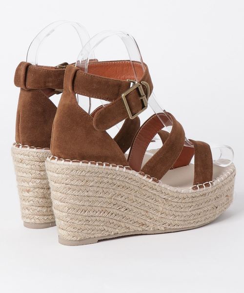 minia（ミニア）の「ジュートウェッジエスパサンダル/厚底サンダル　□（サンダル・レディース・ブラック/ブラウン/イエロー・S/M/L/LL）」の4枚目の写真