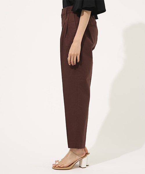 LINEN TOUCH TAPERED PANTS / リネンタッチテーパードパンツ