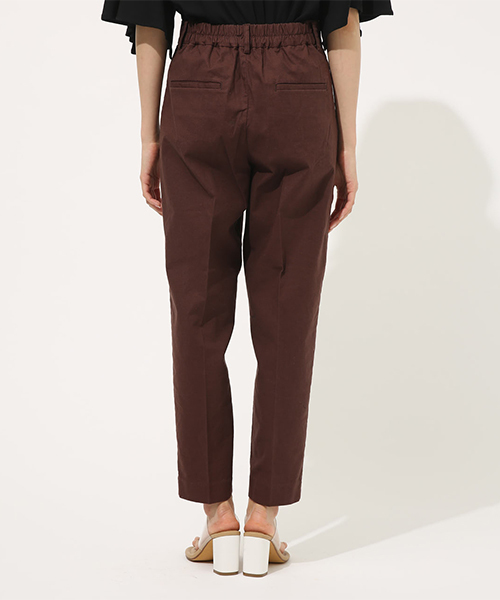 AZUL by moussy(アズールバイマウジー)の「LINEN TOUCH TAPERED PANTS / リネンタッチテーパードパンツ(その他パンツ・レディース・ブラウン/グリーン・SMALL/MEDIUM)」の6枚目の写真