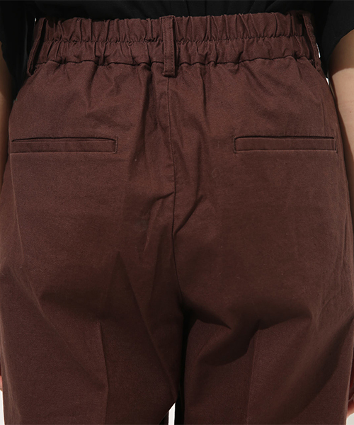 AZUL by moussy(アズールバイマウジー)の「LINEN TOUCH TAPERED PANTS / リネンタッチテーパードパンツ(その他パンツ・レディース・ブラウン/グリーン・SMALL/MEDIUM)」の8枚目の写真
