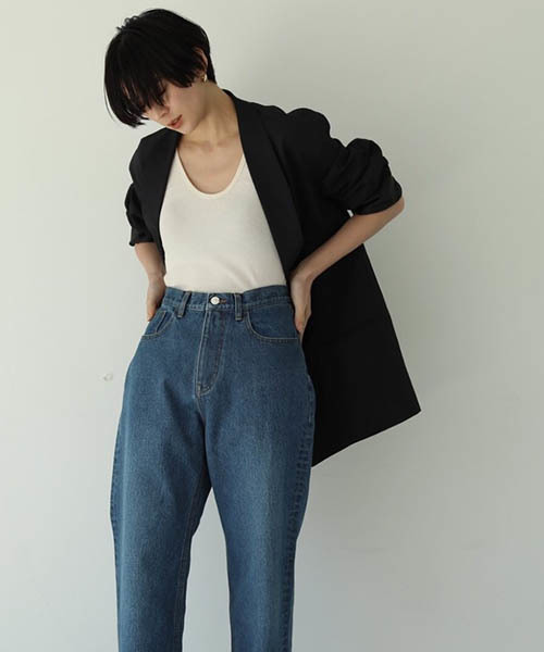 TODAYFUL(トゥデイフル)の「Addy'sデニム(デニムパンツ・レディース・ホワイト/ブルー・36inch/38inch)」の5枚目の写真