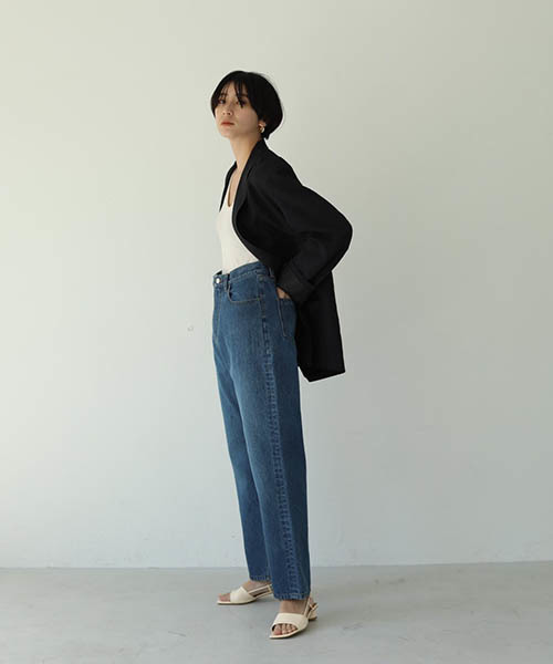 TODAYFUL(トゥデイフル)の「Addy'sデニム(デニムパンツ・レディース・ホワイト/ブルー・36inch/38inch)」の11枚目の写真
