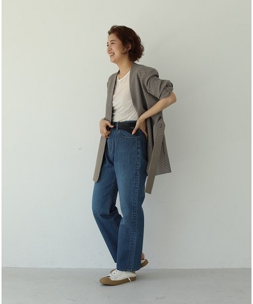 TODAYFUL(トゥデイフル)の「Addy'sデニム(デニムパンツ・レディース・ホワイト/ブルー・36inch/38inch)」の9枚目の写真
