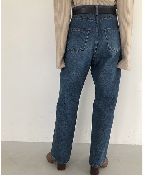 TODAYFUL(トゥデイフル)の「Addy'sデニム(デニムパンツ・レディース・ホワイト/ブルー・36inch/38inch)」の6枚目の写真