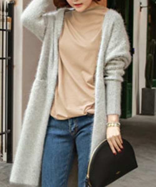 DAY CLOSET（デイ クローゼット）の「レディース シンプルハイネックカットソー（Tシャツ/カットソー・レディース・ベージュ/カーキブラウン/ワインレッド/ブラック/ホワイト/ライトベージュ/モカ・S/XL/M/L）」の19枚目の写真