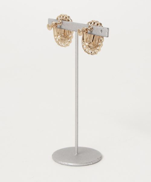 dictionary（ディクショナリー）の「【dictionary / ディクショナリー】 デザイン アンティーク イヤリング（イヤリング・レディース・ホワイト/ライトホワイト/ネイビー/ブラウン/イエロー/グリーン/ライトブラウン/クリアブラック/ワインレッド/クリアイエロー/ブルー系その他/クリアブルー・FREE）」の13枚目の写真