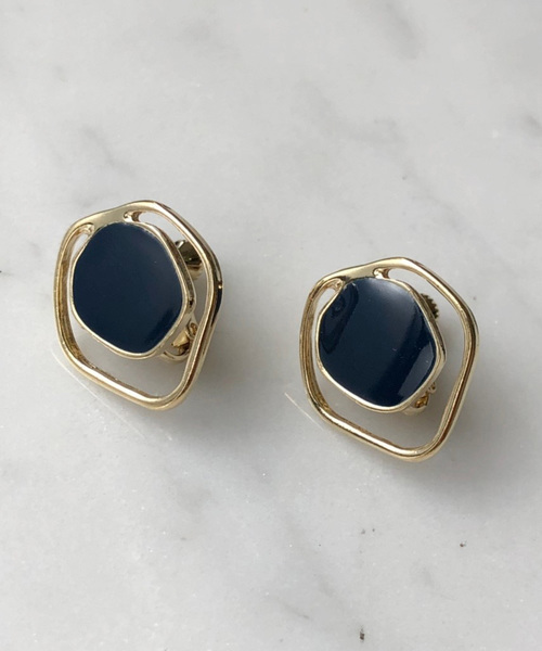 dictionary（ディクショナリー）の「【dictionary / ディクショナリー】 デザイン アンティーク イヤリング（イヤリング・レディース・ホワイト/ライトホワイト/ネイビー/ブラウン/イエロー/グリーン/ライトブラウン/クリアブラック/ワインレッド/クリアイエロー/ブルー系その他/クリアブルー・FREE）」の9枚目の写真