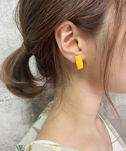 dictionary（ディクショナリー）の「【dictionary / ディクショナリー】 デザイン アンティーク イヤリング（イヤリング・レディース・ホワイト/ライトホワイト/ネイビー/ブラウン/イエロー/グリーン/ライトブラウン/クリアブラック/ワインレッド/クリアイエロー/ブルー系その他/クリアブルー・FREE）」の12枚目の写真