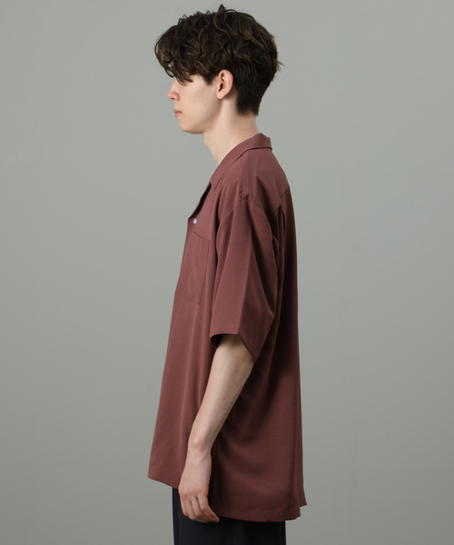 JUNRED（ジュンレッド）の「【ビッグシルエット】オータムドライ開襟シャツ（シャツ/ブラウス・メンズ・ブラック/ベージュ/ブルー/ピンク系その他2・S/M/L）」の5枚目の写真
