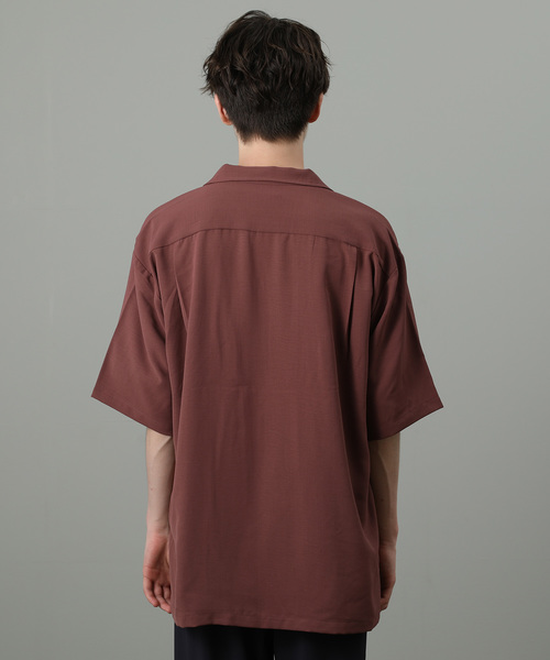 JUNRED（ジュンレッド）の「【ビッグシルエット】オータムドライ開襟シャツ（シャツ/ブラウス・メンズ・ブラック/ベージュ/ブルー/ピンク系その他2・S/M/L）」の6枚目の写真