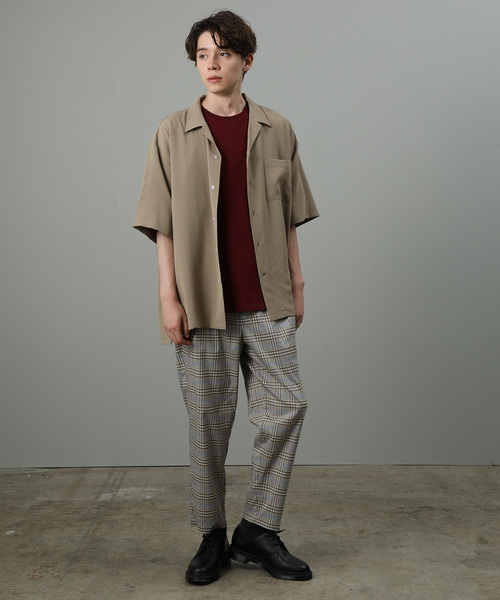 JUNRED（ジュンレッド）の「【ビッグシルエット】オータムドライ開襟シャツ（シャツ/ブラウス・メンズ・ブラック/ベージュ/ブルー/ピンク系その他2・S/M/L）」の11枚目の写真