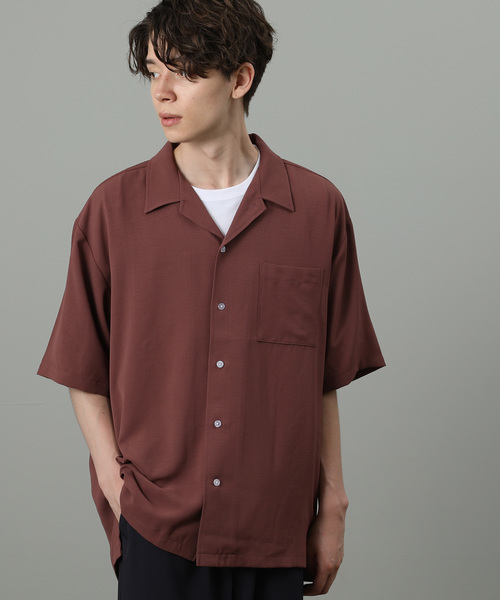 JUNRED（ジュンレッド）の「【ビッグシルエット】オータムドライ開襟シャツ（シャツ/ブラウス・メンズ・ブラック/ベージュ/ブルー/ピンク系その他2・S/M/L）」の18枚目の写真