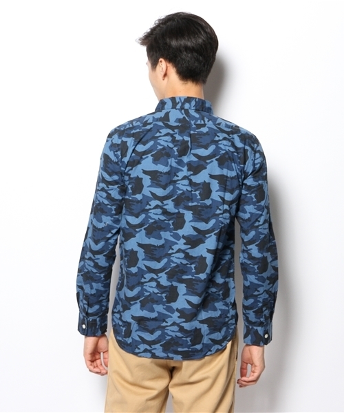 WEGO(ウィゴー)の「WEGO/カモフラシャツ(シャツ/ブラウス・メンズ・カーキ/ブルー・LARGE/MEDIUM)」の5枚目の写真