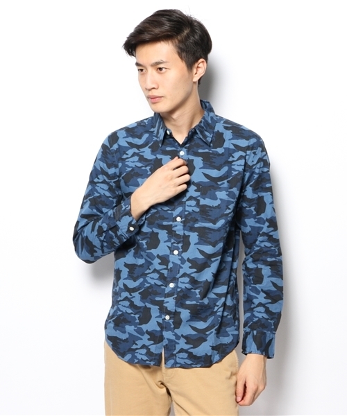 WEGO(ウィゴー)の「WEGO/カモフラシャツ(シャツ/ブラウス・メンズ・カーキ/ブルー・LARGE/MEDIUM)」の13枚目の写真