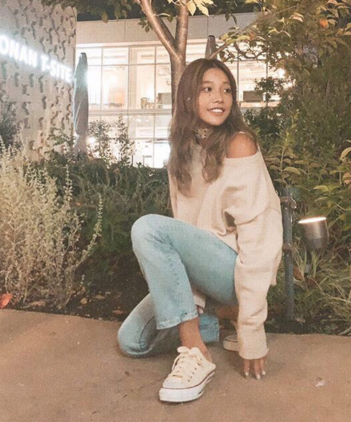 AZUL by moussy（アズールバイマウジー）の「2WAY KNIT SET TOPS/2WAYニットセットトップス（ニット/セーター・レディース・ベージュ/ダークグリーン/ブラック/オフホワイト・MEDIUM/SMALL）」の6枚目の写真