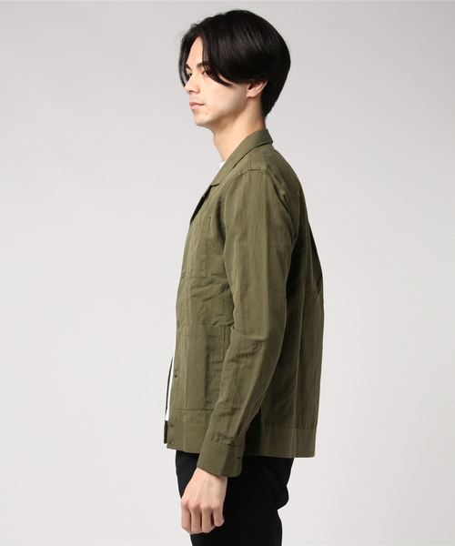 ☆洗える☆ナノユニバース シアサッカー テーラードジャケット 軽量 ブラック L セール 50%OFF】ダメリーノ SOLOTEXシアサッカーソリッド