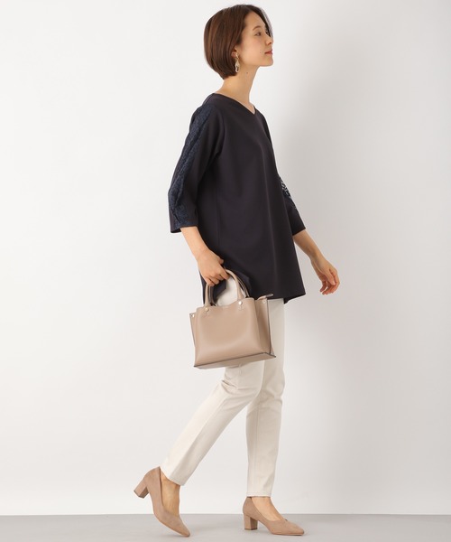 LEPSIM(レプシィム)の「レースキリカエチュニック 871871(Tシャツ/カットソー・レディース・ネイビー/グリーン/グレイッシュベージュ・MEDIUM/LARGE)」の13枚目の写真