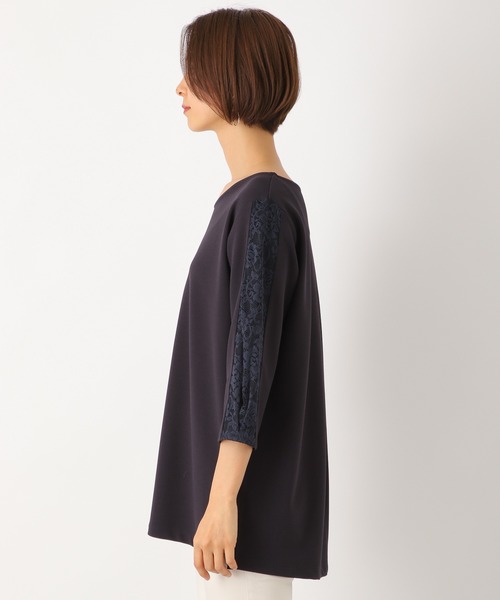 LEPSIM(レプシィム)の「レースキリカエチュニック 871871(Tシャツ/カットソー・レディース・ネイビー/グリーン/グレイッシュベージュ・MEDIUM/LARGE)」の14枚目の写真