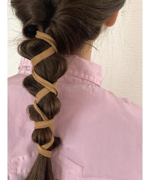 mou（モウ）の「グルグルワイヤー紐（その他ヘアアクセサリー・レディース・ホワイト/ブラウン/ホワイト系その他/ベージュ系その他/ブラウン系その他/ブルー/ピンク・FREE）」の9枚目の写真