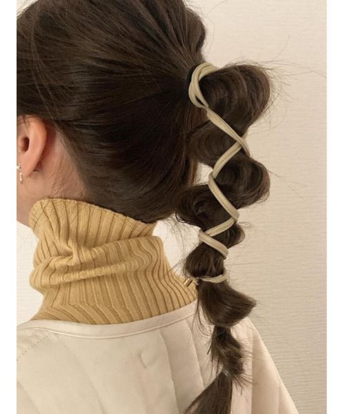 mou（モウ）の「グルグルワイヤー紐（その他ヘアアクセサリー・レディース・ホワイト/ブラウン/ホワイト系その他/ベージュ系その他/ブラウン系その他/ブルー/ピンク・FREE）」の10枚目の写真