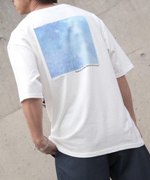 【ZIP FIVE】バックプリントアート絵画半袖Tシャツ