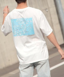 【ZIP FIVE】バックプリントアート絵画半袖Tシャツ