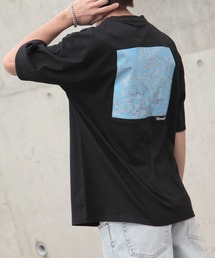 【ZIP FIVE】バックプリントアート絵画半袖Tシャツ