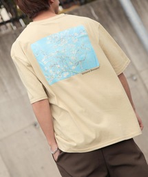【ZIP FIVE】バックプリントアート絵画半袖Tシャツ
