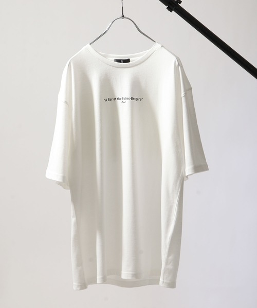 ZIP FIVE（ジップファイブ）の「【ZIP FIVE】バックプリントアート絵画半袖Tシャツ（Tシャツ/カットソー・レディース・ブラック系2/ベージュ系/ベージュ系2/ブラック/ホワイト系2/ブラック系/ホワイト系/ベージュ/ホワイト/ベージュ系1/ブラック系1/ホワイト系1・MEDIUM/X-LARGE/LARGE）」の22枚目の写真