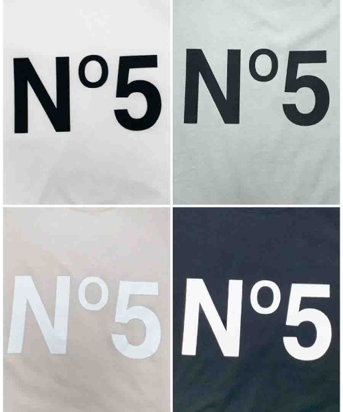 PICCIN（ピッチン）の「No.5プリントTシャツ（Tシャツ/カットソー・レディース・ホワイト/ライトグレー/ブラック/ピンクベージュ/オフホワイト・M）」の6枚目の写真