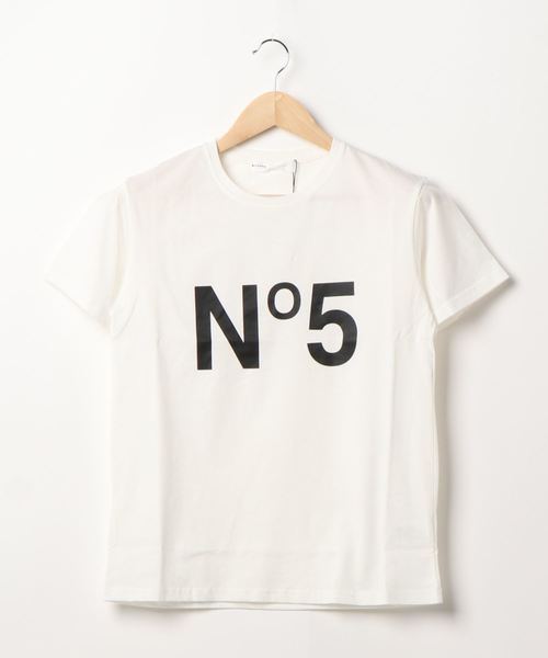 PICCIN（ピッチン）の「No.5プリントTシャツ（Tシャツ/カットソー・レディース・ホワイト/ライトグレー/ブラック/ピンクベージュ/オフホワイト・M）」の19枚目の写真